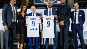 Tony Parker et Jean-Michel Aulas