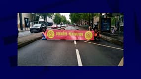 Les militants de "Dernière Rénovation" se sont rassemblés ce lundi pour une manifestation statique à Boulogne-Billancourt.