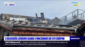 Hautes-Alpes: trois personnes légèrement blessées dans un incendie à Saint-Crépin