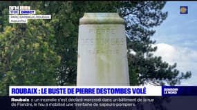 Nord: à Roubaix, le buste de Pierre Destombes volé