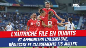Euro 2022 : L’Autriche valide son ticket pour les quarts et affrontera l’Allemagne, résultats et classement (15 juillet)