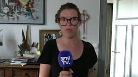 Camille Paineau, maman de Margot, percutée par une octogénaire, sur BFMTV ce mardi 22 juillet.