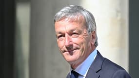 Le nouveau ministre délégué chargé des Outre-mer Philippe Vigier à l'Élysée, le 21 juillet 2023.