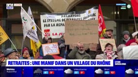 Rhône: une manifestation contre la réforme des retraites
