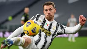 Aaron Ramsey avec la Juve, le 27 janvier 2021.