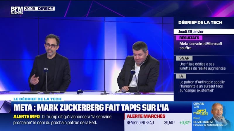 Meta : Mark Zuckerberg fait tapis sur l'IA - 29/01