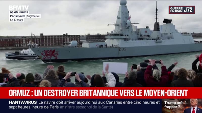 Détroit d'Ormuz: un destroyer britannique en route vers le Moyen-Orient