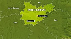 Carte du Tarn-et-Garonne.