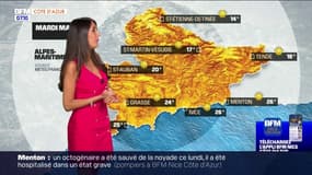 Météo Côte d’Azur: une journée ensoleillée sur le littoral, des risques d'orage dans les terres