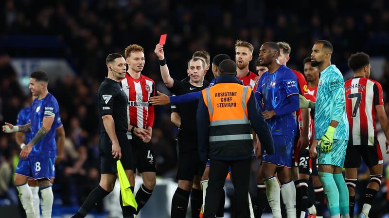 Chelsea-Brentford: Cucurella expulsé après le coup de sifflet final pour un mauvais geste