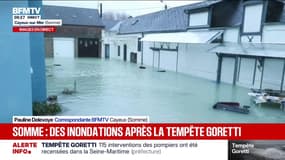 Tempête Goretti: des inondations à Cailleux-sur-Mer, dans la Somme