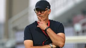 Laurent Blanc, entraîneur d'Al-Rayyan au Qatar