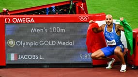 Lamont Marcel Jacobs en or sur le 100m aux JO de Tokyo