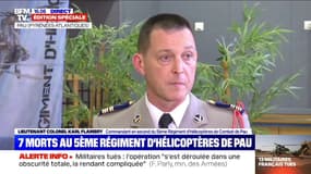 "La priorité du régiment est le soutien aux familles qui ont été endeuillées." Le lieutenant colonel du 5e régiment réagit après le décès des militaires au Mali