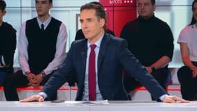 Jean-Baptiste Djebbari sur le plateau de BFM Politique, le 16 février 2020.