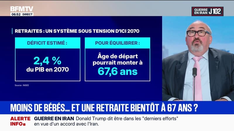 BFM éco : Moins de bébés... et une retraite bientô