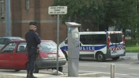 La police à Echirolles, mercredi.