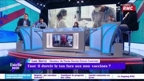 Faut-il durcir le ton face aux non- vaccinés? ça chauffe sur le plateau d'"Estelle Midi" avec un Sénateur opposé au pass sanitaire