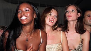 Naomi Campbell, Kate Moss et Christy Turlington 