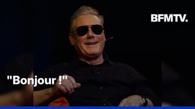 Dans une vidéo, le Premier ministre britannique imite Emmanuel Macron avec des lunettes d'aviateur