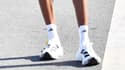 Les chaussures Adizero Adios Pro 1 de Tigist Assefa lors du marathon de Berlin, le 24 septembre 2023
