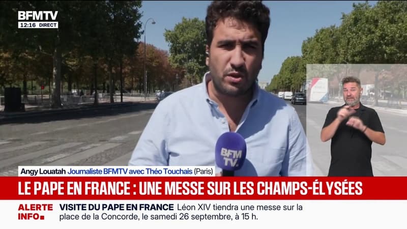 Le pape tiendra une grande messe le 26 septembre sur la place de la Concorde et les Champs-Élysées