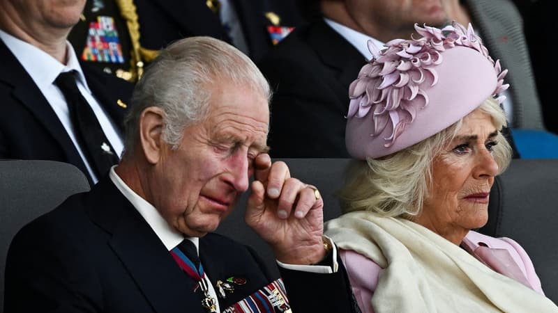 Regarder la vidéo 80e anniversaire du Débarquement: l'émotion du roi Charles III et de Camilla lors des commémorations