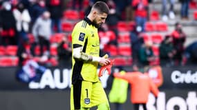 Benoît Costil avec les Girondins, le 16 janvier 2022