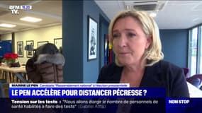 Marine Le Pen se dit "convaincue que le but d'Emmanuel Macron était d'exciter son opposition" avec ses propos polémiques sur les non-vaccinés