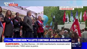 "Do not give in, the fight continues until the withdrawal (of the pension reform)": Jean-Luc Mélenchon's appeal to the French 