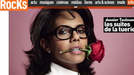 Audrey Pulvar en couverture des Inrockuptibles (édition du 28 mars 2012)