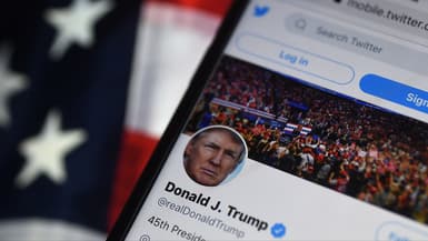 Le compte twitter de Donald Trump, en janvier 2021.