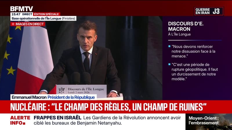 Emmanuel Macron: "Un monde sans arme nucléaire doit rester notre horizon"