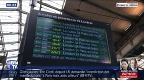 6 heures avant de monter dans l'Eurostar à cause de la grève des douanes