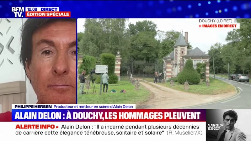 Philippe Hersen (producteur et metteur en scène d'Alain Delon): Alain était quelqu'un de très simple, très disponible