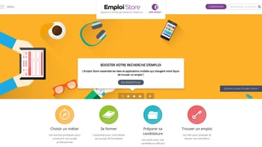 Le site Emploi Store de Pôle emploi regroupe une centaine de services classés selon quatre catégories: « Choisir un métier », « Se former », « Préparer sa candidature » et « Trouver un emploi ».