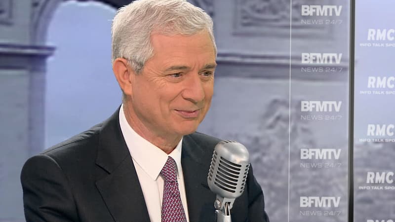 Claude Bartolone, le président PS de l'Assemblée, sur le plateau de BFMTv-RMC le 29 janvier 2015.