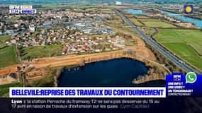Belleville-en-Beaujolais: le chantier de contournement du centre-ville a repris 