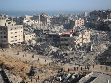 L'hôpital al-Chifa détruit à Gaza, le 1er avril 2024