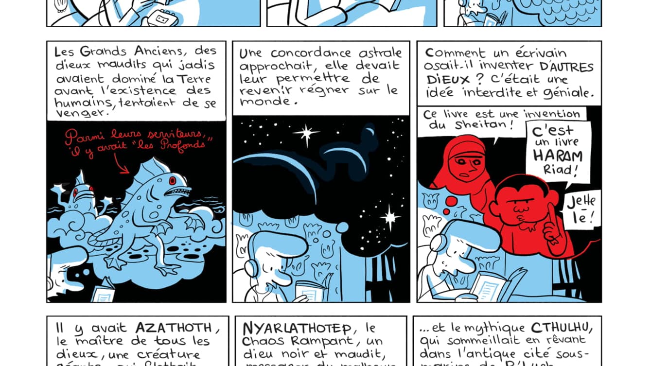 Riad Sattouf découvre Lovecraft dans "L'Arabe du Futur 5" Riad Sattouf découvre Lovecraft dans "L'Arabe du Futur 5"