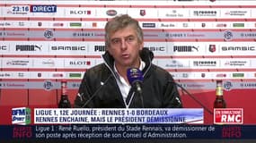 Rennes : Christian Gourcuff dit être "écœuré" du départ de Ruello et de "ce qu'il se passe depuis un mois"