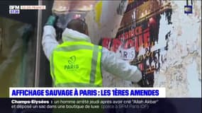 Paris: premières amendes contre l'affichage sauvage