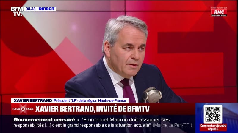 Xavier Bertrand: Les Français ont imposé à la classe politique de trouver des solutions pour sortir de la crise