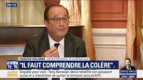Pour François Hollande "il faut comprendre la colère" du pays