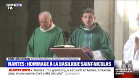 Incendie de la cathédrale de Nantes: un hommage se tient à la basilique Saint-Nicolas