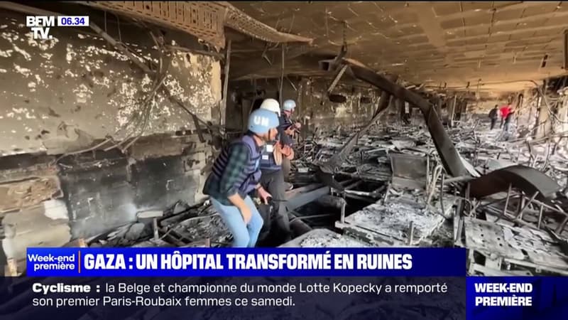 Gaza: des membres de l'OMS dans les ruines d'un hôpital