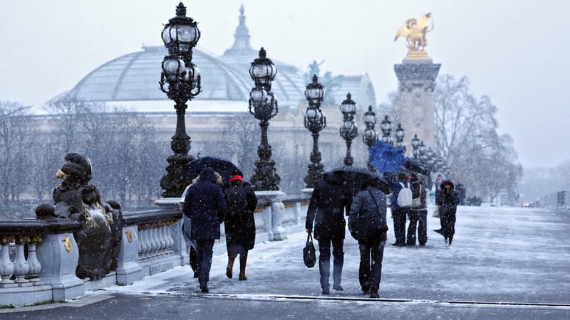 Paris enregistre son niveau de neige le plus important en novembre depuis 56 ans