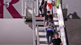 Les joueurs américains arrivent au Qatar le 10 novembre 2022.
