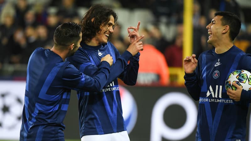 Edinson Cavani et Leandro Paredes