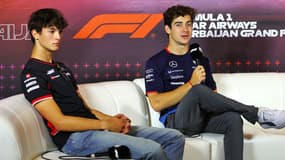 Oliver Bearman et Franco Colapinto en marge du GP d'Azerbaïdjan de F1 en septembre 2024
